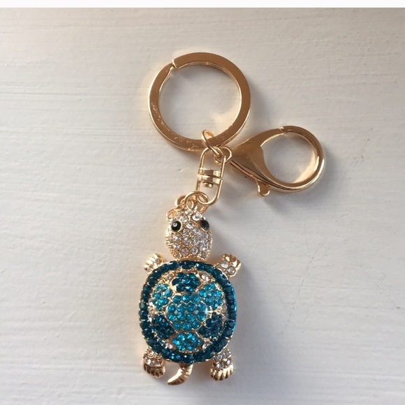 1 Left! Real Crystal Tortoise Keychain. - Picture 3 of 4